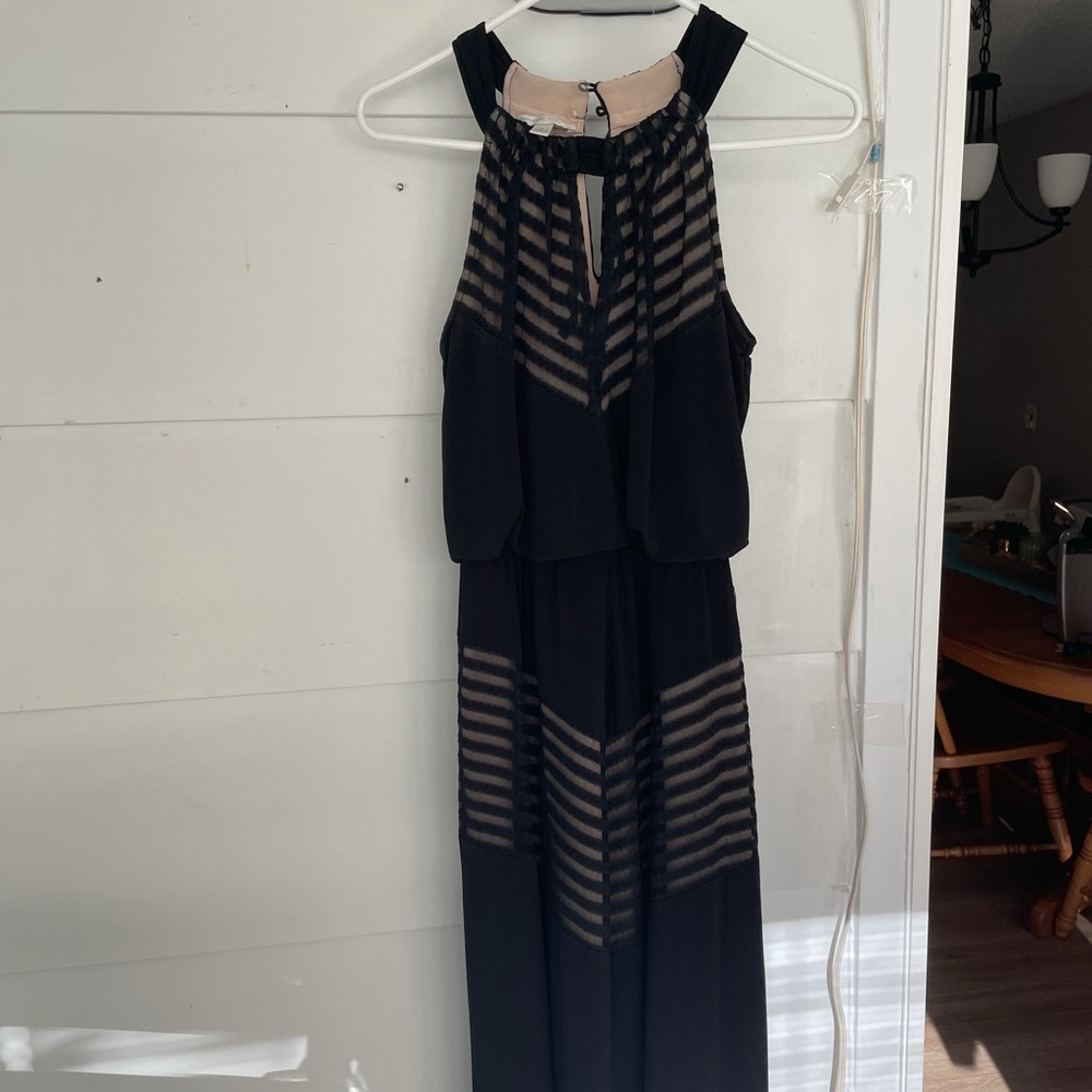Black full length dress